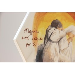 Azulejo- Peregrino Orado Alguien está orando por ti · AZU3203 · ARTE3203