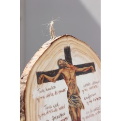 Icono-Jesús Sediento grande 18 cm Tsajena. Tuve hambre y me disteis de comer...· ICO2105g · ARTE2105