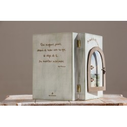 Libro: Mi puerta está completamente abierta (madera) · FCO-l07 · ARTE4023