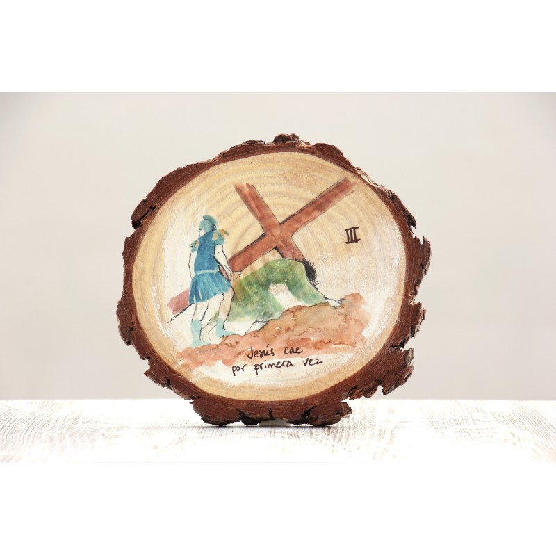 Icono Via Crucis 3ª ESTACIÓN · Jesús cae por 1ª vez ICO-VIA03 · ARTE7101
