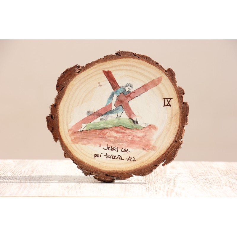 Icono Via Crucis 9ª ESTACIÓN · Jesús cae por 3ª vez ICO-VIA09 · ARTE7101