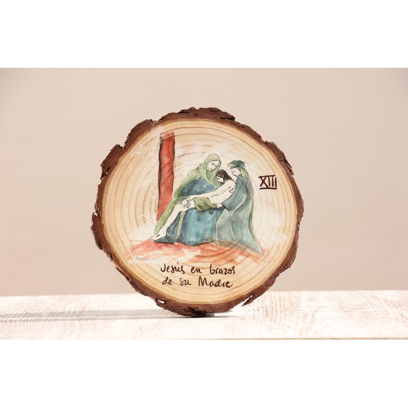 Icono Via Crucis 13ª ESTACIÓN · Jesús en brazos de su Madre ICO-VIA13 · ARTE7101