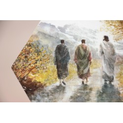 Azulejo Emaús Tú nos explicas la vida · AZU3204 · ARTE3204