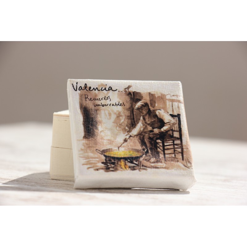 Imán Lienzo Paella  Valencia, recuerdos imborrables · IMA702 · ARTE9702