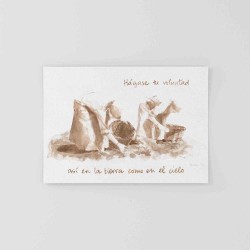 Tarjeta Hágase tu voluntad en la tierra como en el cielo · TAR-016-4 · ARTE8014