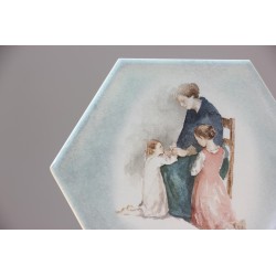 Azulejo Lo mejor de mi vida lo aprendí en tus manos · AZU3206 · ARTE3206