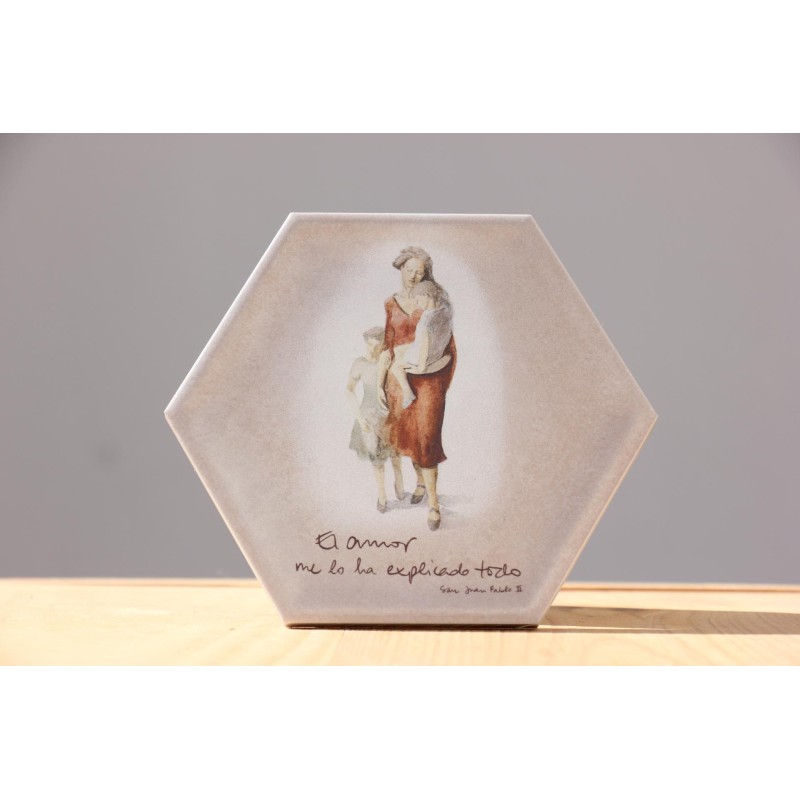 Azulejo El amor me lo ha explicado todo · AZU3208 · ARTE3208