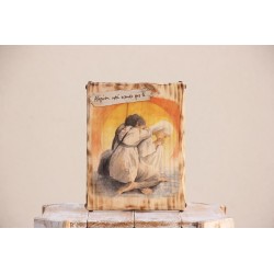 Madera Peregrino orado · Alguien está orando por ti · MAD002 · ARTE2802