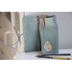 Estuche lino BEP verde. ARTESANO. EST-lin-VER · PAP4008