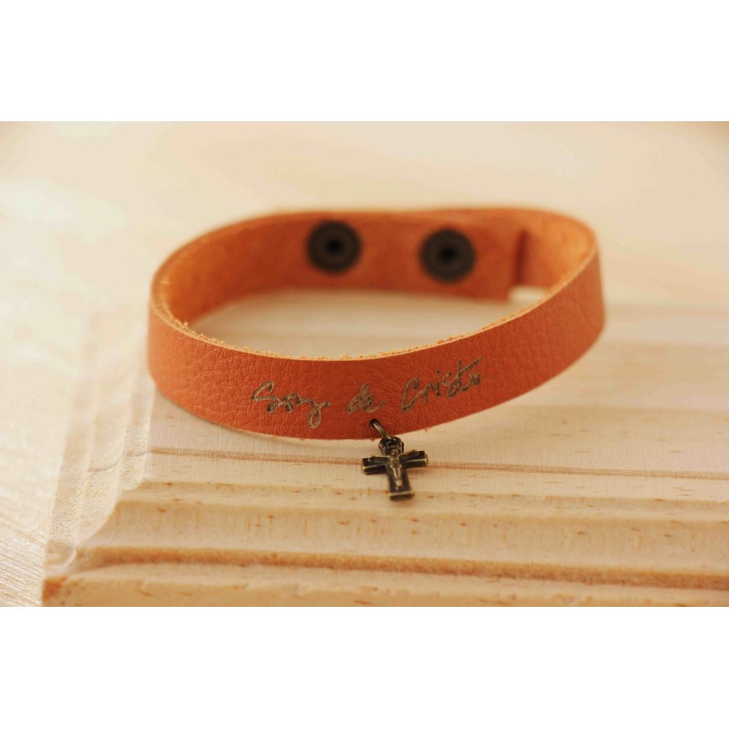 Pulsera cuero 'soy' 2309