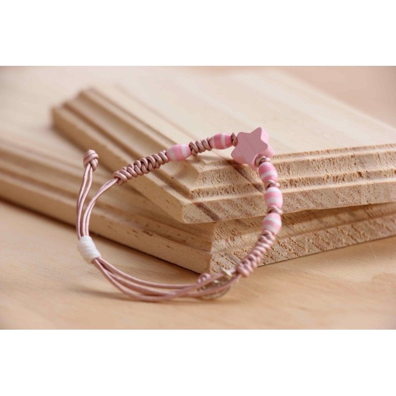Pulsera estrella rosa Mod0046