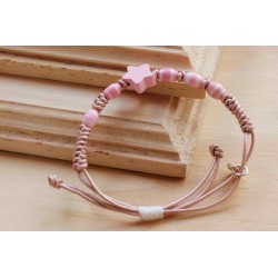 Pulsera estrella rosa Mod0046