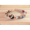 Pulsera multicolor Virgen corazón Mod0047