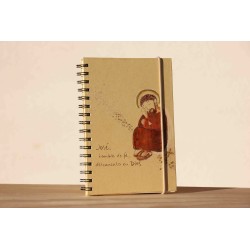 703-JOSÉ, HOMBRE DE FE. PINTADO A MANO. A5 espiral kraft con elástico natural. JOS-204-pin · PAP703