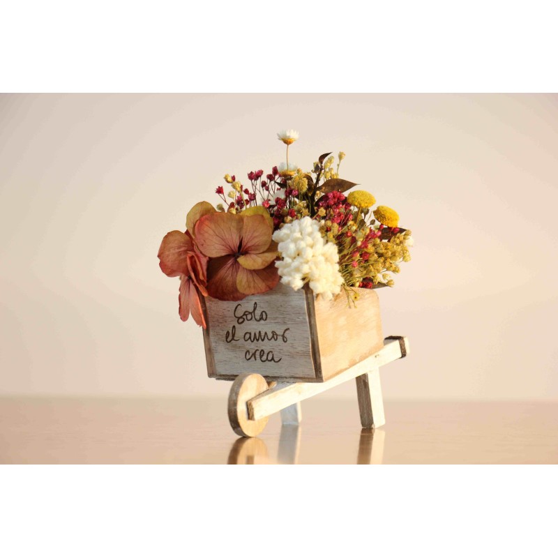 Carretilla Solo el amor crea (ocre) · FL160 · REG1519