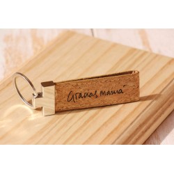 Llavero grabado corcho GRACIAS MAMÁ -  LLA-ll8. Mod0861