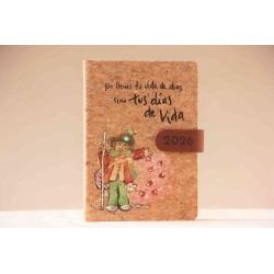 29-NO LLENES TU VIDA DE DÍAS SINO TUS DÍAS DE VIDA. PINTADO A MANO. Agenda 2026-A5. DIA-834-pin · PA