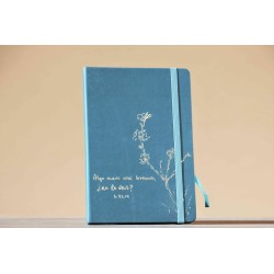 203-ALGO NUEVO ESTÁ BROTANDO. A5 polipiel-Azul antracita. ALG-205-Aza · PAP203