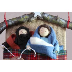 Belén colgante (Saco) Feliz Navidad · KNa03 · NAV2004