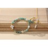 Pulsera piedra verde agua Mod 1616