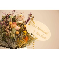 Cubo de flores Feliz Navidad y Año nuevo · FL166
