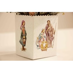 Cubo de flores Feliz Navidad y Año nuevo · FL166