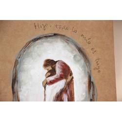 108-HIJO PRÓDIGO. PINTADO A MANO. A5 espiral kraft-KRAFT. PRO-208-KRA-pin · PAP108