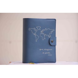 Funda de Biblia grabada: Que ninguno se pierda. (Azul marino). ARTESANO BIB005azu · ARTE10007