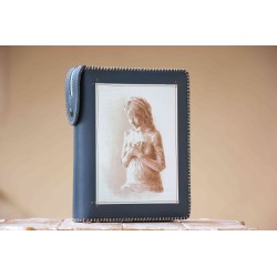 Funda de Biblia Bella Pastora. Cremallera. Azul marino. ARTESANO. BIB003-BEP · ARTE10005