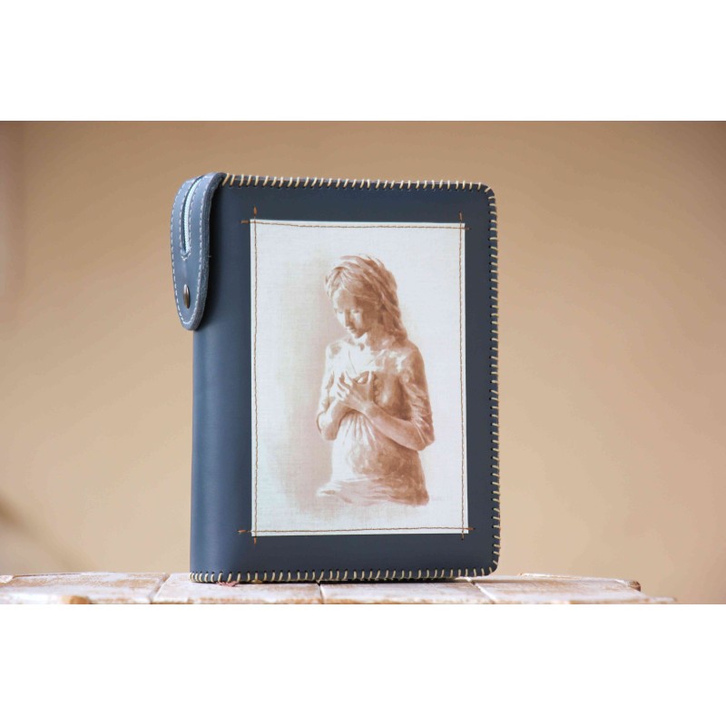 Funda de Biblia Bella Pastora. Cremallera. Azul marino. ARTESANO. BIB003-BEP · ARTE10005