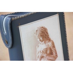 Funda de Biblia Bella Pastora. Cremallera. Azul marino. ARTESANO. BIB003-BEP · ARTE10005