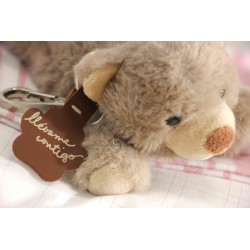 Oso tumbado llavero 'Llévame contigo' Pel16 · NENU316