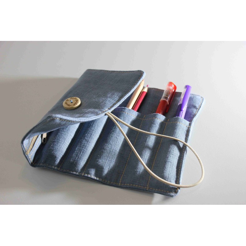 Estuche lino BEP Azul. ARTESANO. EST-lin-AZU · PAP4008