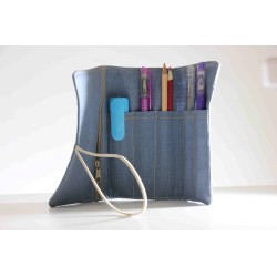 Estuche lino BEP Azul. ARTESANO. EST-lin-AZU · PAP4008