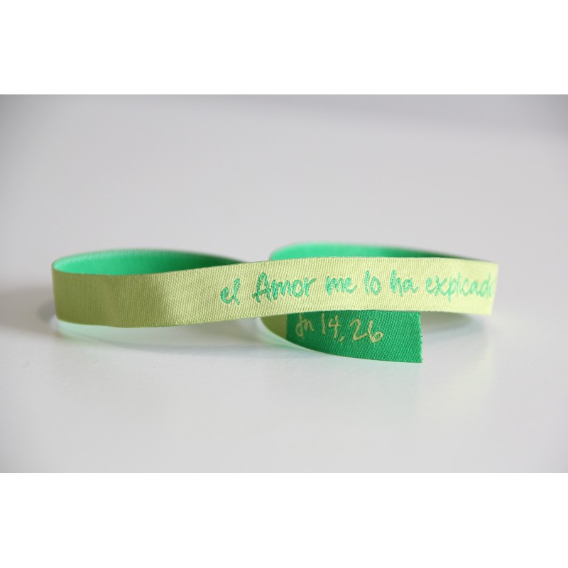 Pulsera tela El amor me lo ha explicado todo