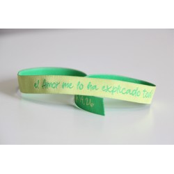Pulsera tela El amor me lo ha explicado todo