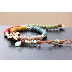 Rosario misionero cerámica. Mod1411