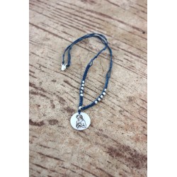 Colgante piedra 1412 azul bella pastora