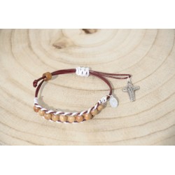 Dec olivo granate y blanco 1121b