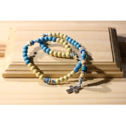 Rosarios tradicional azul estrella 425