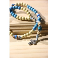 Rosarios tradicional azul estrella 425