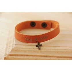 Pulsera cuero 'soy' 2309