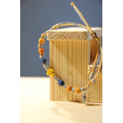 Pulsera cruz amarilla 1130