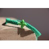 Pulsera macrame cruz de piedra verde Mod1536