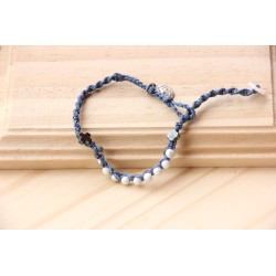 Pulsera decenario piedra blanca 1615