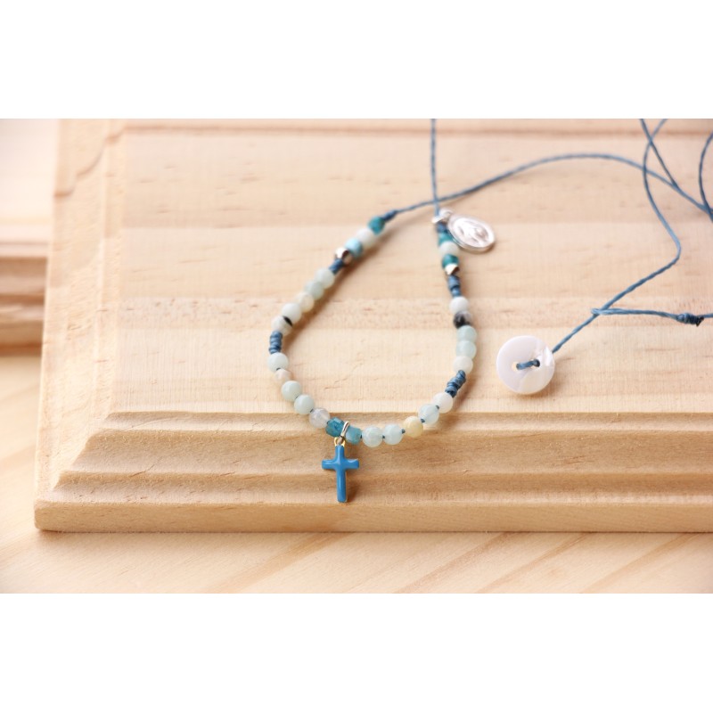 Colgante azul de piedra amazonita Modpla7502