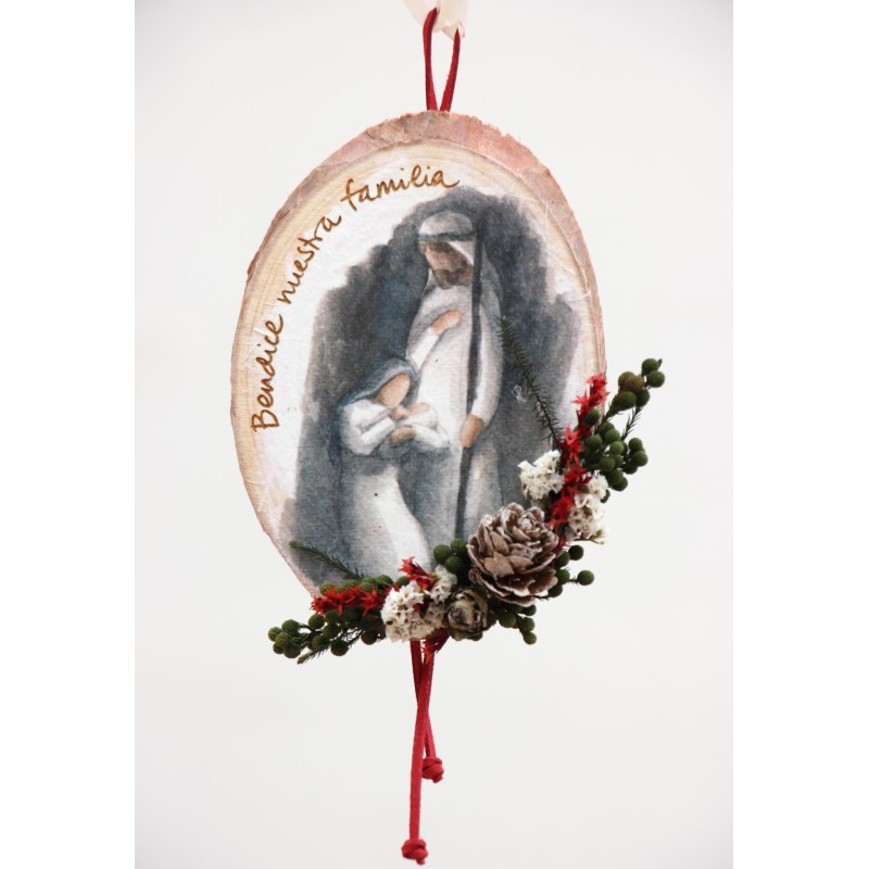 Icono colgante con flor (Bendice nuestra familia) 2213. ICO2213 · ARTE2213