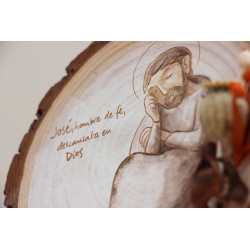 Icono de San José hombre de fe, descansaba en Dios PINTADO A MANO · ICO2203 · ARTE2203