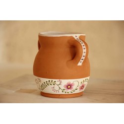 Barro M.B. con Niño Orza nº6 Flor morada Paz y bien 3* · BEL324 NAV2324