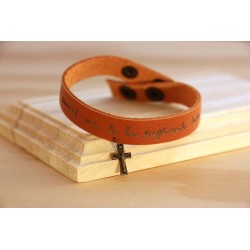 Pulsera cuero 'el amor' 2308